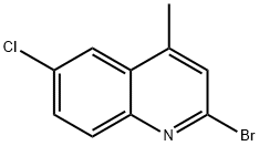 2-Bromo-6-chloro-4-methylquinoline 结构式