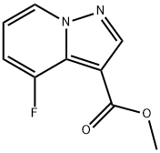 4-氟吡唑并[1,5-A]吡啶-3-羧酸甲酯 结构式
