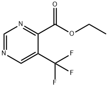 5-(三氟甲基)嘧啶-4-甲酸乙酯 结构式