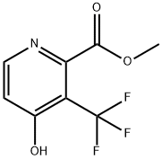 4-Hydroxy-3-trifluoromethyl-pyridine-2-carboxylic acid methyl ester 结构式