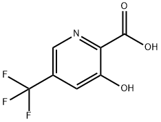 3-羟基-5-(三氟甲基)吡啶-2-甲酸 结构式