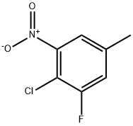 2-Chloro-1-fluoro-5-methyl-3-nitro-benzene 结构式