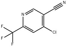 4-CHLORO-6-(TRIFLUOROMETHYL)PYRIDINE-3-CARBONITRILE 结构式