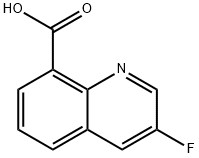 3-氟喹啉-8-羧酸 结构式