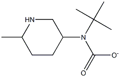 3-叔丁氧羰基氨基-6-甲基哌啶盐酸盐 结构式