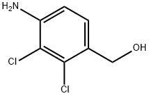 (4-氨基-2,3-二氯苯基)甲醇 结构式