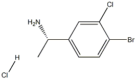 (S)-1-(4-溴-3-氯苯基)乙胺盐酸盐 结构式