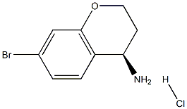 (R)-7-溴色满-4-胺盐酸盐 结构式
