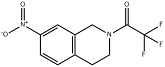 2,2,2-Trifluoro-1-(7-nitro-3,4-dihydro-1H-isoquinolin-2-yl)-ethanone 结构式