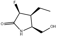 (3S,4S,5S)-4-ethyl-3-fluoro-5-(hydroxymethyl)pyrrolidin-2-one 结构式