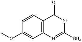 2-氨基-7-甲氧基喹唑啉-4-酮 结构式