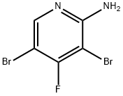 3,5-Dibromo-4-fluoro-pyridin-2-ylamine 结构式