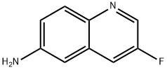 3-氟-6-喹啉胺 结构式