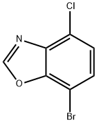 7-Bromo-4-chloro-1,3-benzoxazole 结构式