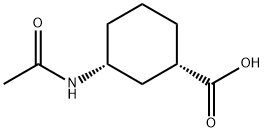 (1S,3R)-3-acetamidocyclohexane-1-carboxylicacid 结构式