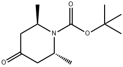 (2R,6R)-2,6-二甲基-4-氧代-哌啶-1-甲酸叔丁酯 结构式