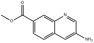 methyl 3-aminoquinoline-7-carboxylate 结构式