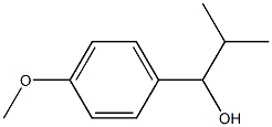 1-(4-甲氧基苯基)-2-甲基丙烷-1-醇 结构式