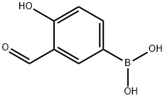 (3-甲酰基-4-羟基苯基)硼酸 结构式