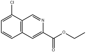 8-氯异喹啉-3-羧酸乙酯 结构式