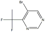 5-Bromo-4-(1,1-difluoro-ethyl)-pyrimidine 结构式