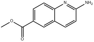 methyl 2-aminoquinoline-6-carboxylate 结构式