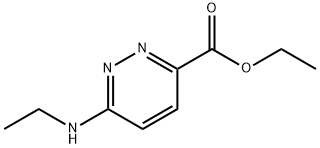 6-(乙氨基)哒嗪-3-甲酸乙酯 结构式