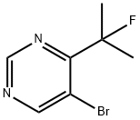 5-溴-4-(2-氟丙烷-2-基)嘧啶 结构式
