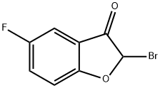 2-Bromo-5-fluorobenzo[b]furan-3(2H)-one 结构式