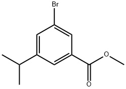 3-溴-5-异丙基苯甲酸甲酯 结构式