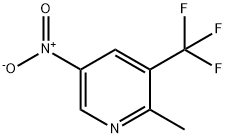 2-甲基-5-硝基-3-(三氟甲基)吡啶 结构式