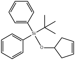 (tert-butyl)(cyclopent-3-enyloxy)diphenylsilane 结构式