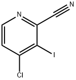 4-氯-3-碘-2-氰基吡啶 结构式