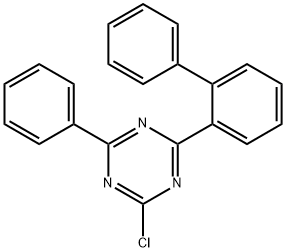 2-[1,1'-联苯]-2-基-4-氯-6-苯基-1,3,5-三嗪 结构式