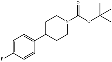 N-BOC-4-(4-氟苯基)哌啶 结构式