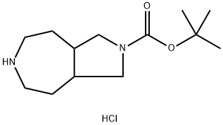 叔丁基八氢吡咯并[3,4-D]氮杂-2(1H)-羧酸盐酸盐 结构式