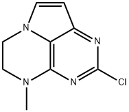 2-chloro-4-methyl-5,6-dihydro-4H-pyrrolo[3,2,1-de]pteridine 结构式