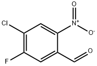 4-氯-5-氟-2-硝基苯甲醛 结构式