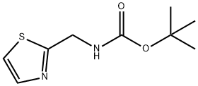 叔-丁基 (噻唑-2-基甲基)氨基甲酯 结构式