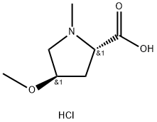 L-Proline, 4-methoxy-1-methyl-, trans- hydrochloride 结构式