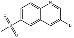 3-溴-6-(甲基磺酰基)喹啉 结构式