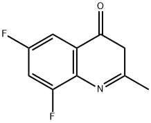 6,8-DIFLUORO-2-METHYLQUINOLIN-4(1H)-ONE 结构式