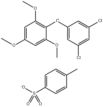 (3,5-二氯苯基)(2,4,6-三甲氧基苯基)碘鎓对甲苯磺酸盐 结构式