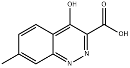 7-Methyl-4-oxo-1,4-dihydrocinnoline-3-carboxylic acid 结构式