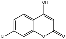 4-羟基-7-氯-2H-色烯-2-酮 结构式