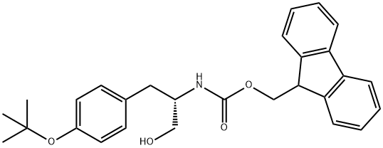 Fmoc-O-tert-butyl-L-tyrosinol 结构式