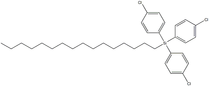 HEXADECYLTRIS(4-CHLOROPHENYL)SILANE 结构式