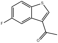 5-氟-3-乙酰基苯并[B]噻吩 结构式