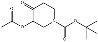 tert-butyl 3-acetoxy-4-oxopiperidine-1-carboxylate 结构式