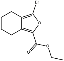 Ethyl 3-bromo-4,5,6,7-tetrahydroisobenzofuran-1-carboxylate 结构式